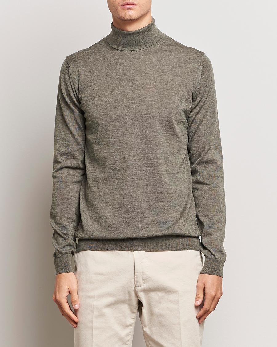 Herren |  | Stenströms | Fine Merino Rollneck Olive