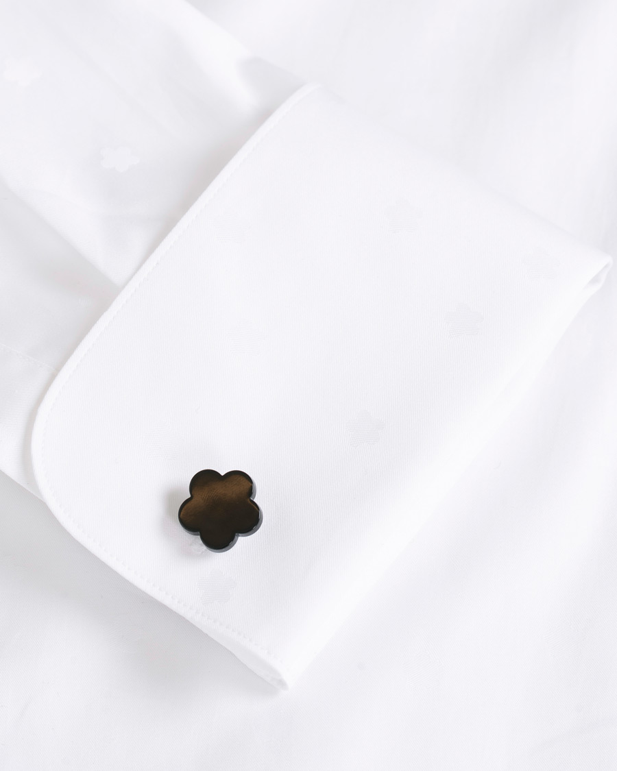 Herren | Hemden | Stenströms | Slimline Jaquard Evening Shirt White