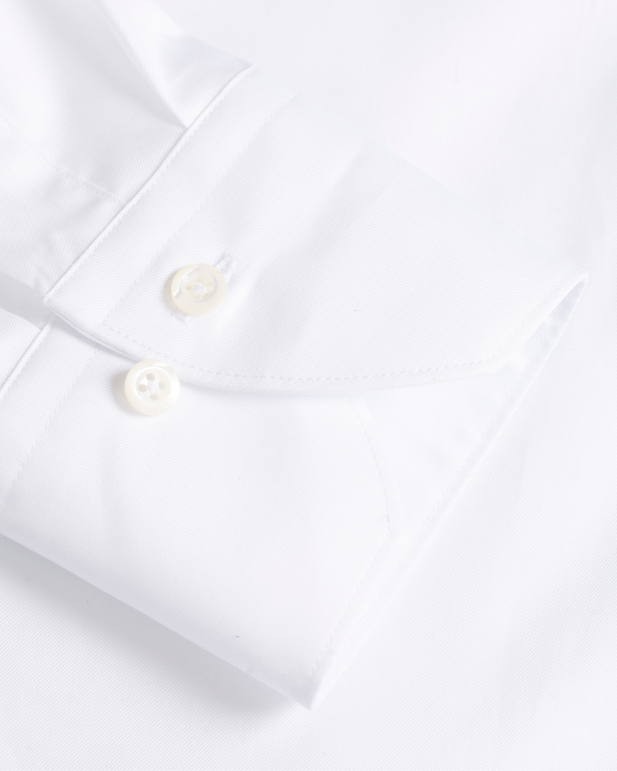 Herren | Hemden | Stenströms | Slimline Club Collar Shirt White