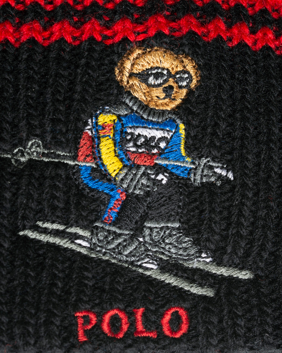 Herren | Polo Ralph Lauren Skiing Bear Beanie Black | Polo Ralph Lauren | Skiing Bear Beanie Black
