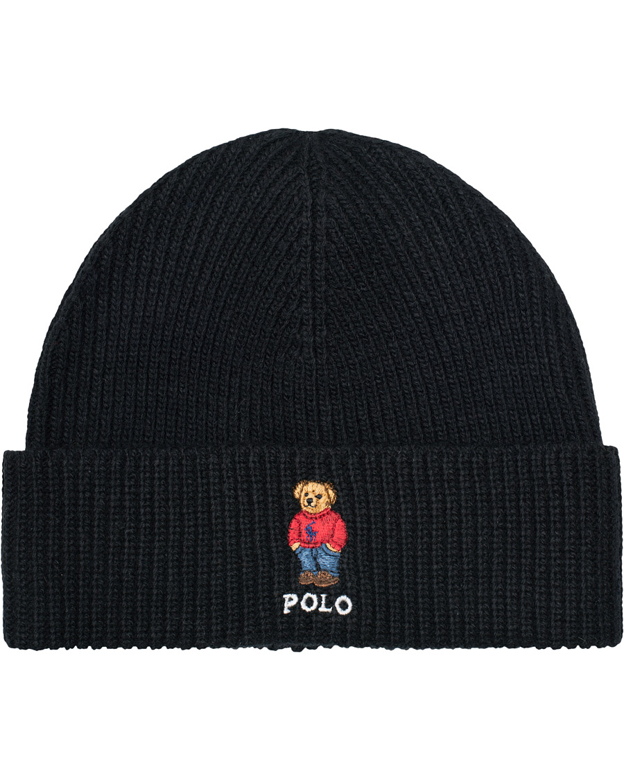 Herren | Polo Ralph Lauren Bear Beanie Black | Polo Ralph Lauren | Bear Beanie Black