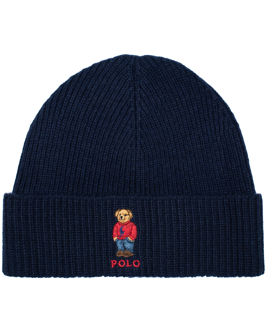 Herren | Polo Ralph Lauren Bear Beanie Hunter Navy | Polo Ralph Lauren | Bear Beanie Hunter Navy