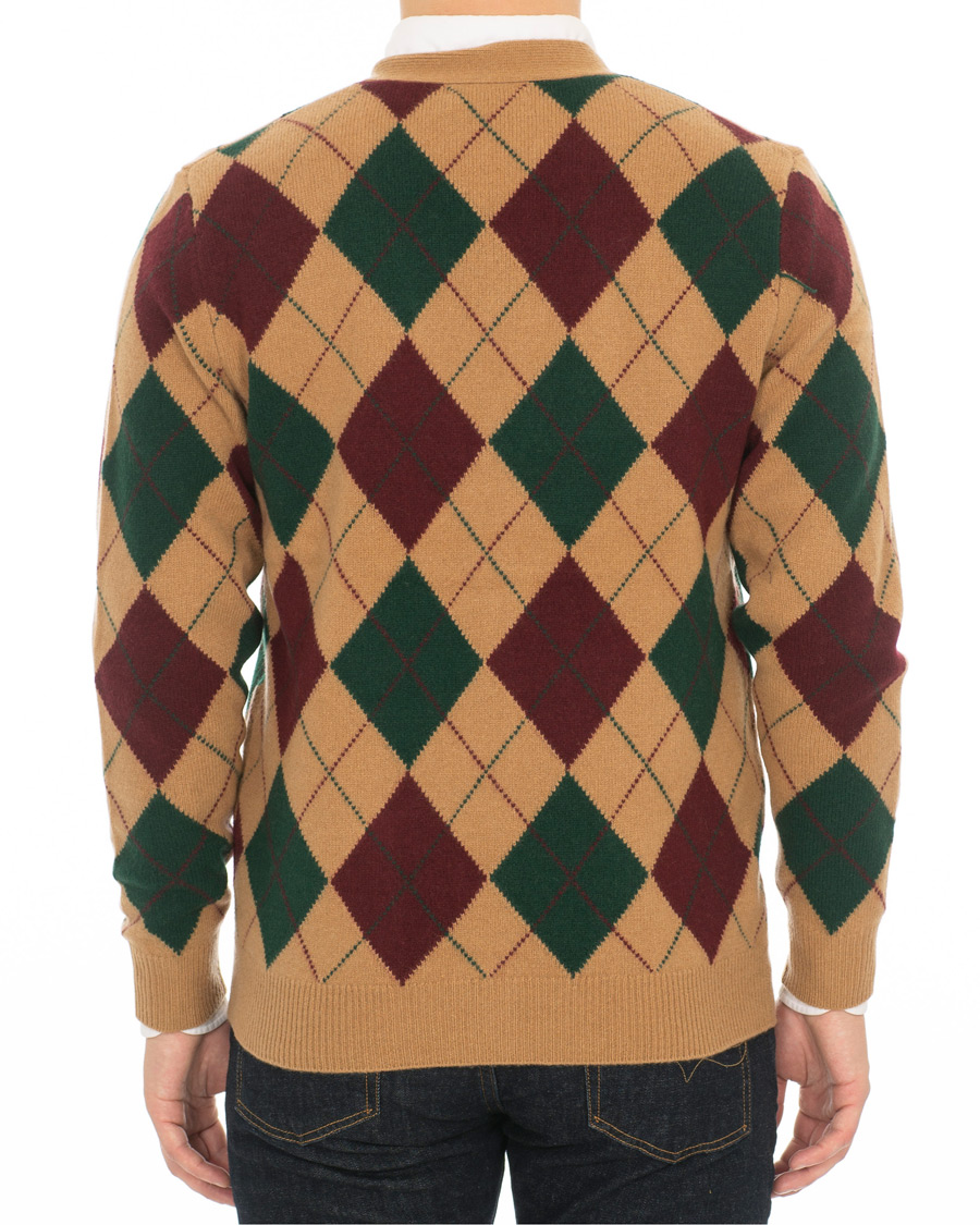 Herren | Pullover | Polo Ralph Lauren | Wool/Cashmere Argyle Cardigan Beige