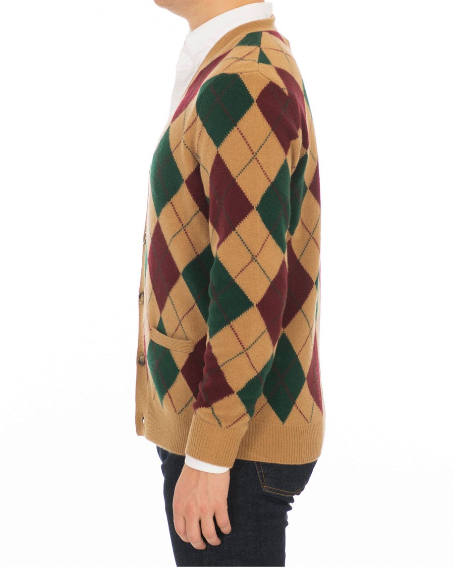 Herren | Pullover | Polo Ralph Lauren | Wool/Cashmere Argyle Cardigan Beige