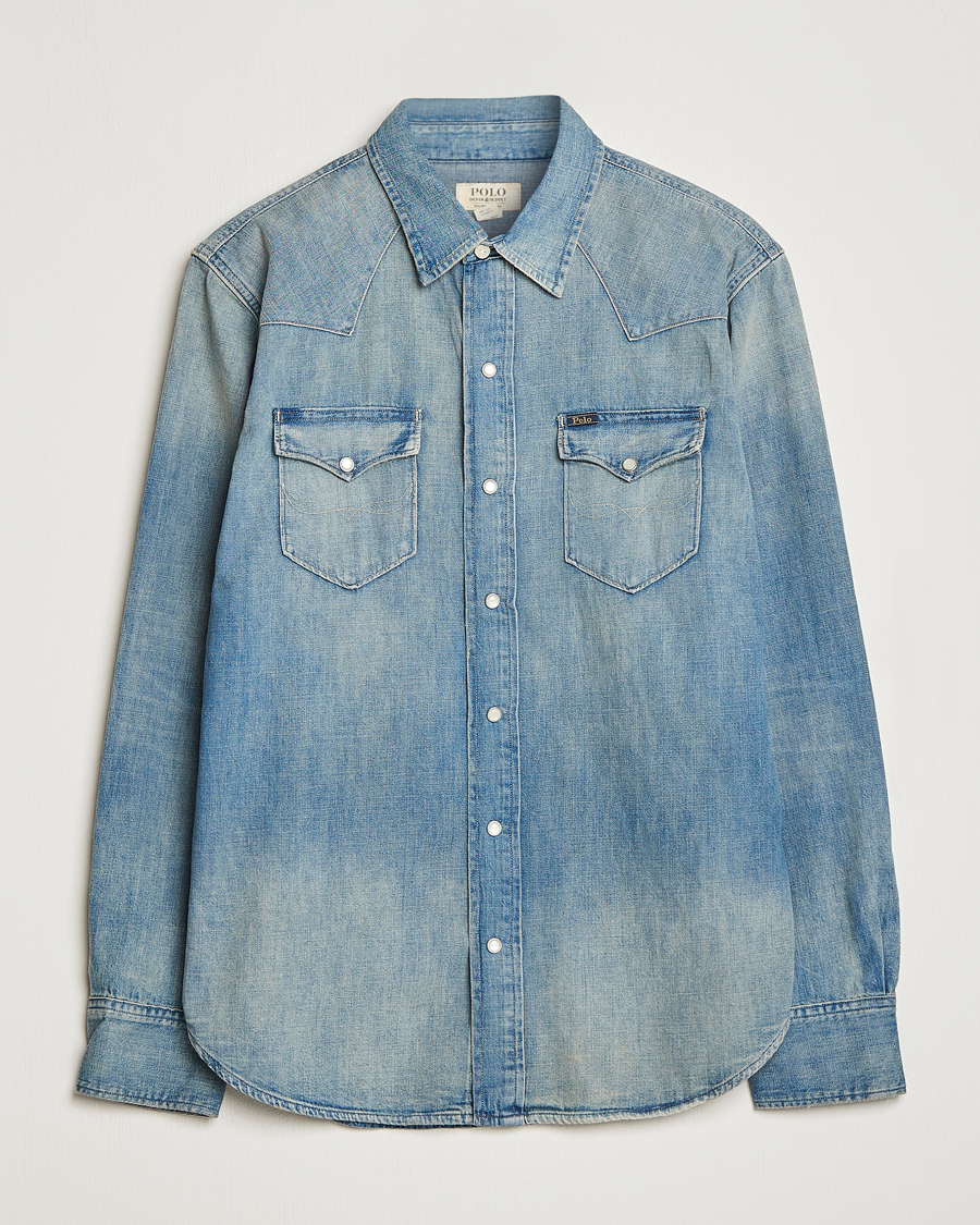 Herren | Hemden | Polo Ralph Lauren | Icon Wester Denim Shirt Light Blue