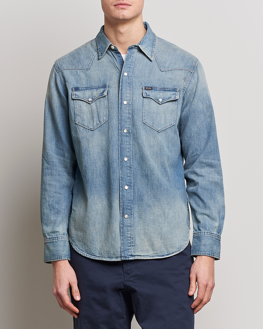 Herren | Hemden | Polo Ralph Lauren | Icon Wester Denim Shirt Light Blue