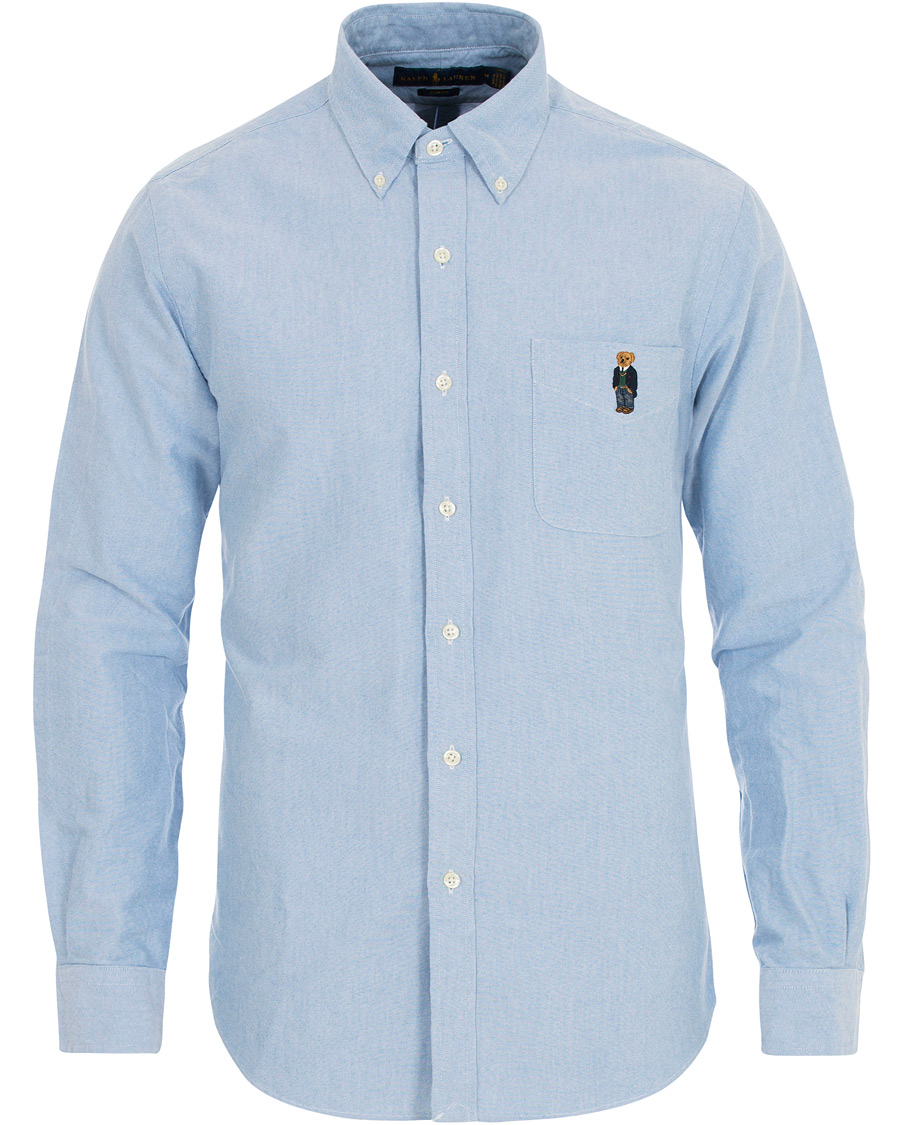 Herren | Hemden | Polo Ralph Lauren | Slim Fit Oxford Bear Shirt Light Blue