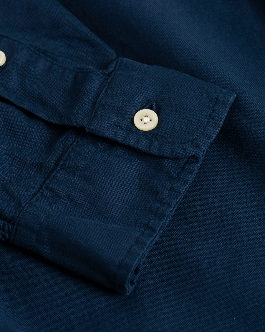 Herren | Hemden | Polo Ralph Lauren | Slim Fit Garment Dyed Oxford Shirt Newport Navy