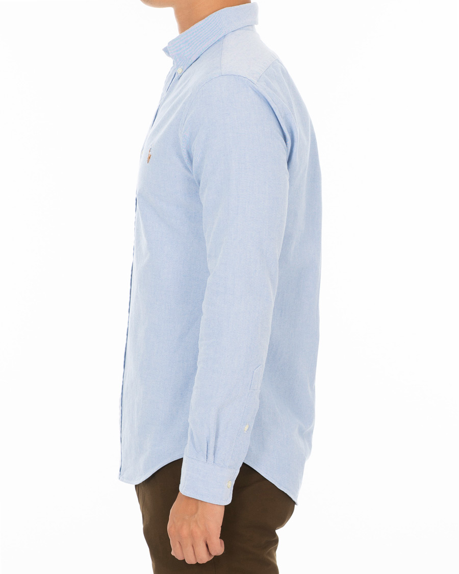 Herren | Hemden | Polo Ralph Lauren | Slim Fit Contrast Oxford Shirt Light Blue