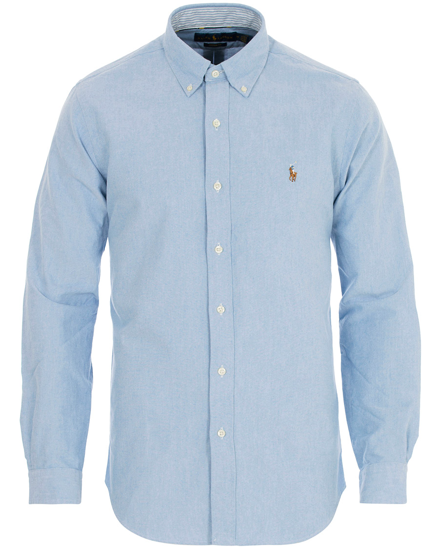 Herren | Hemden | Polo Ralph Lauren | Core Fit Contrast Oxford Shirt Light Blue