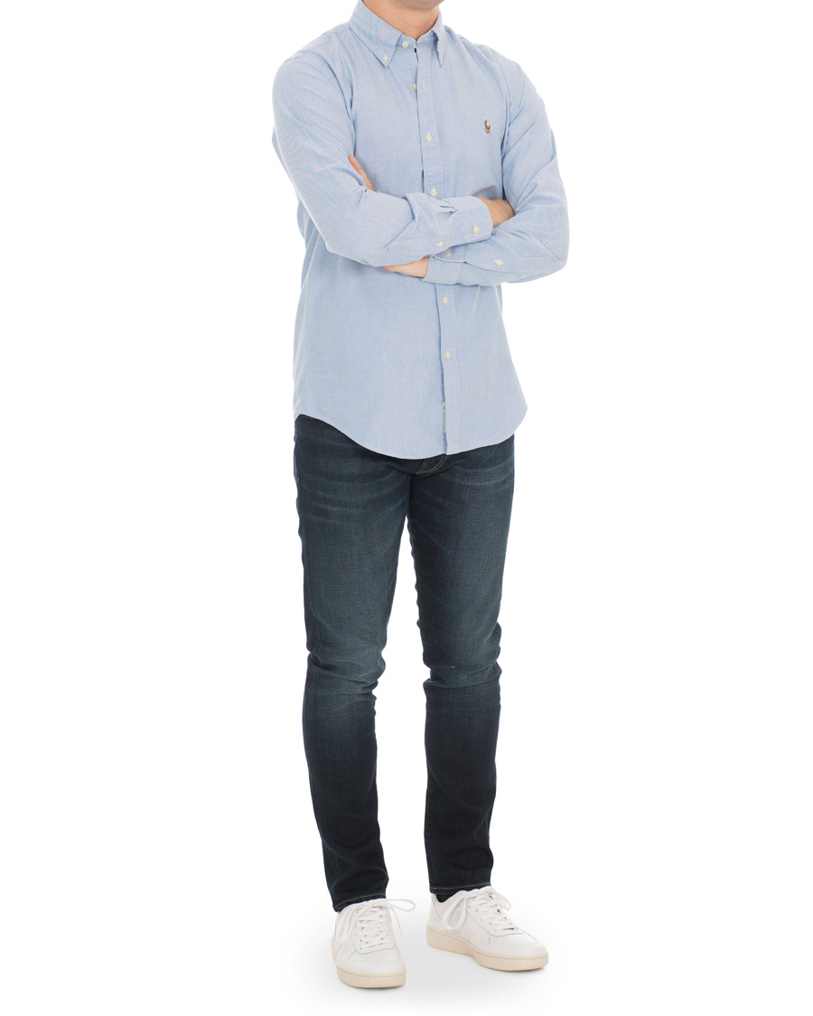 Herren | Hemden | Polo Ralph Lauren | Core Fit Contrast Oxford Shirt Light Blue
