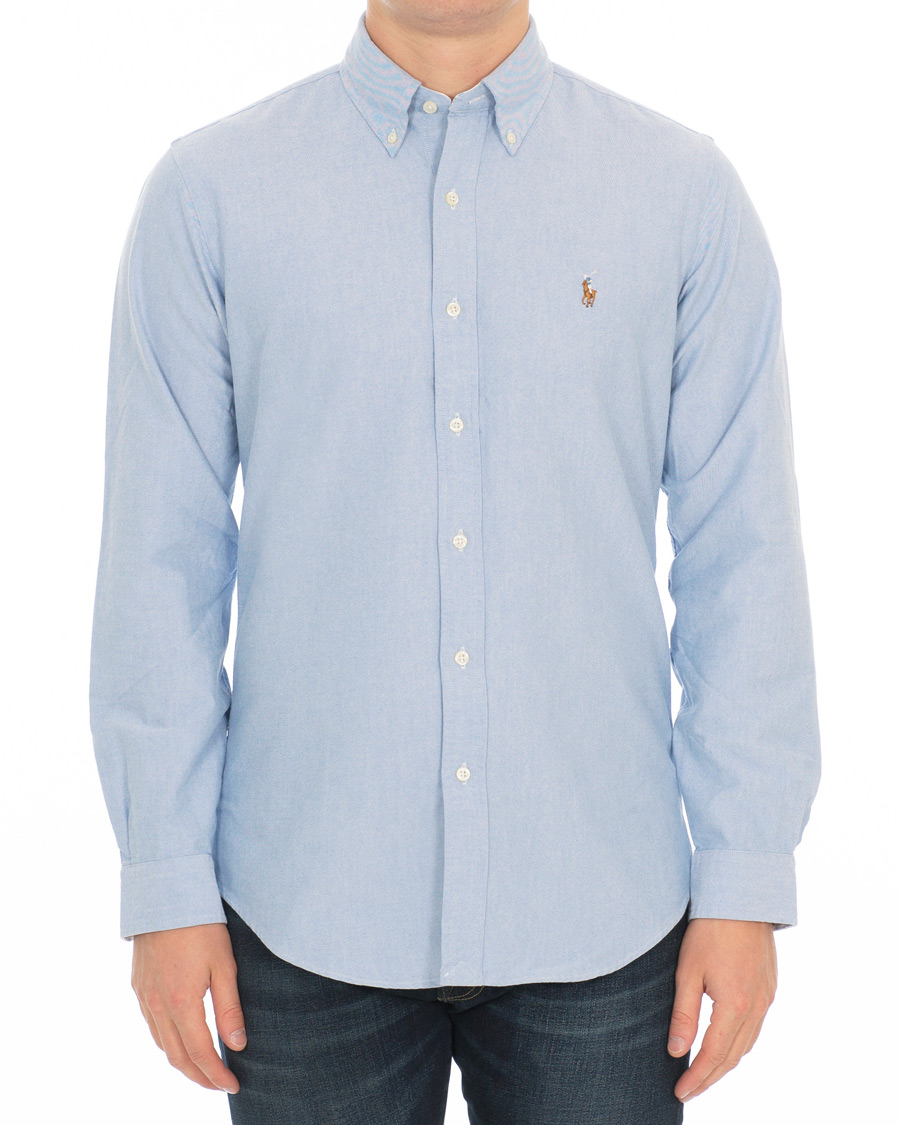 Herren | Hemden | Polo Ralph Lauren | Core Fit Contrast Oxford Shirt Light Blue