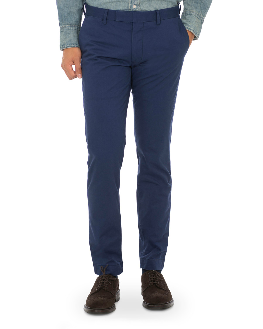Herren | Hosen | Polo Ralph Lauren | Tailored Slim Fit Hudson Chino Dark Cobalt