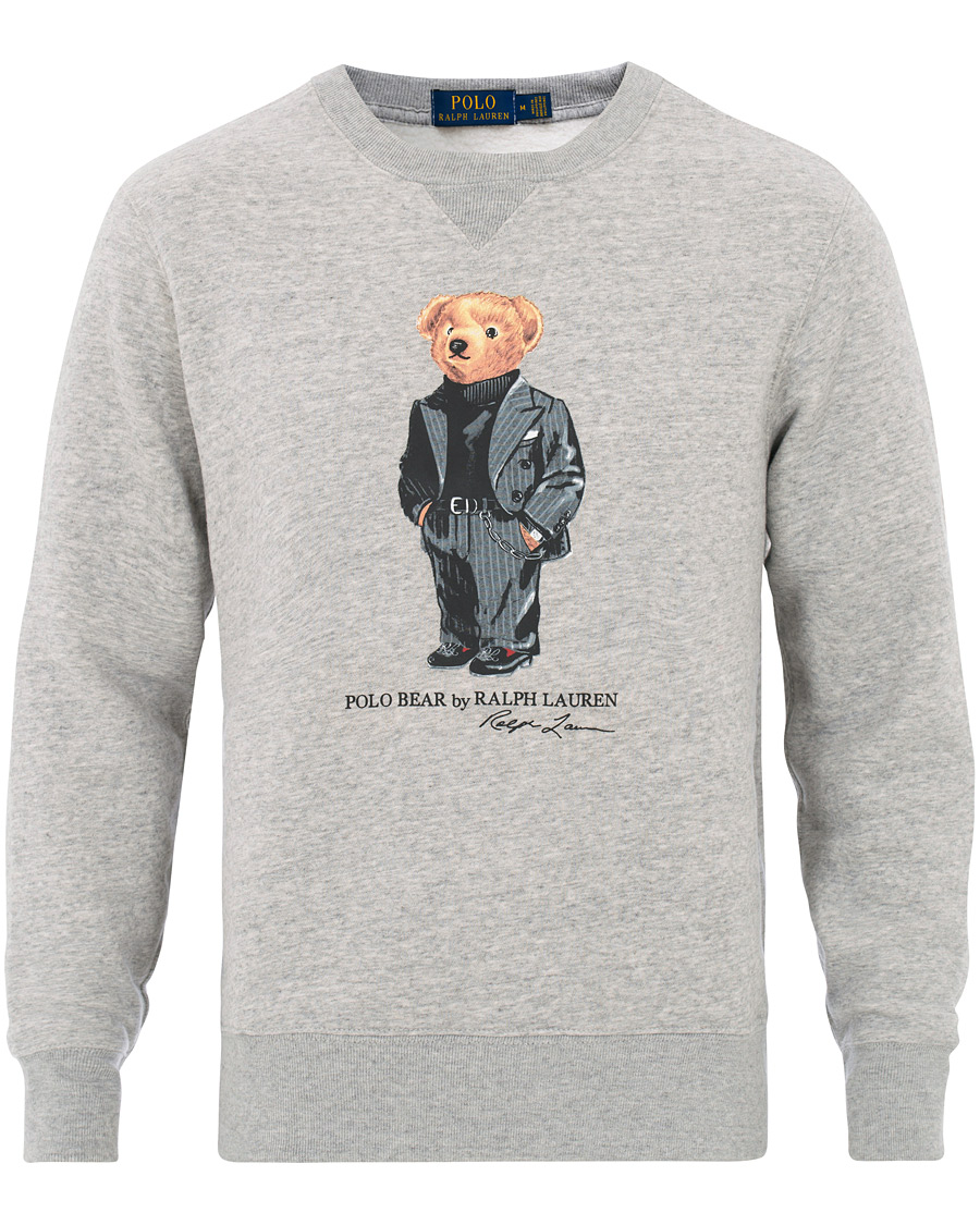 Herren | Pullover | Polo Ralph Lauren | Printed Suit Bear Sweatshirt Grey