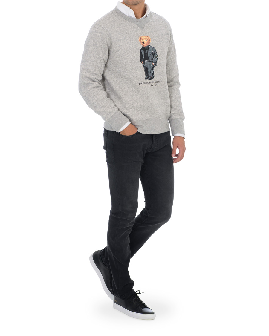 Herren | Pullover | Polo Ralph Lauren | Printed Suit Bear Sweatshirt Grey