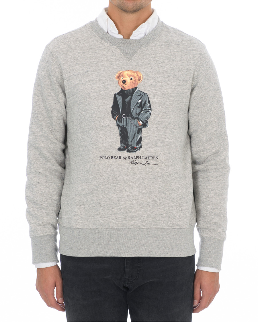 Herren | Pullover | Polo Ralph Lauren | Printed Suit Bear Sweatshirt Grey