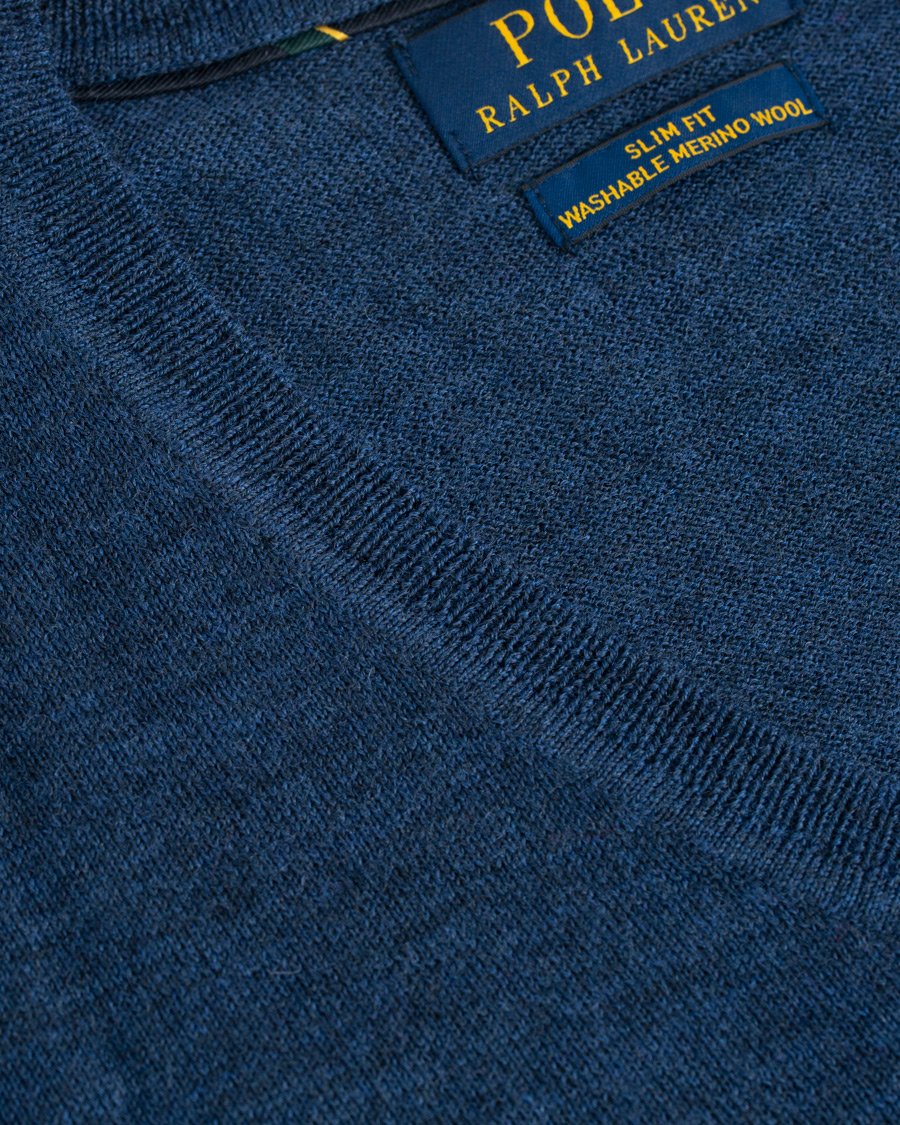 Herren | Pullover | Polo Ralph Lauren | Merino V Neck Pullover Blue