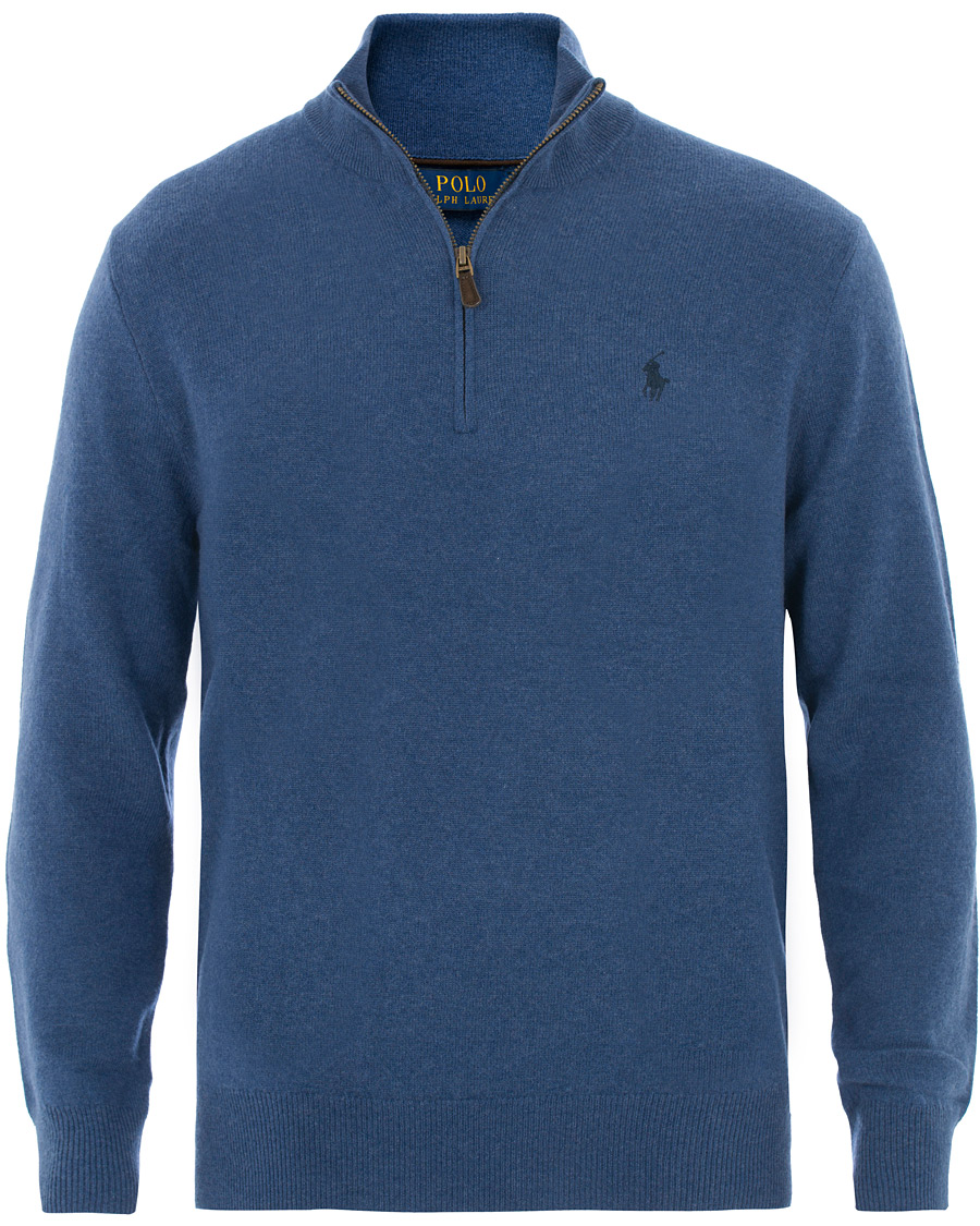 Herren | Pullover | Polo Ralph Lauren | Merino Half Zip Shale Blue