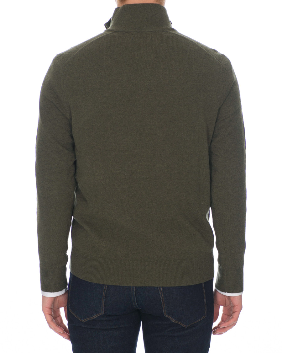 Herren | Pullover | Polo Ralph Lauren | Merino Half Zip Olive