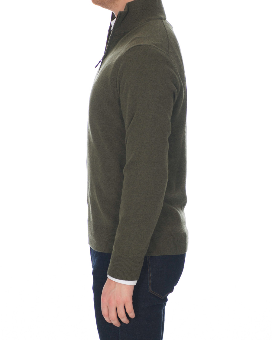 Herren | Pullover | Polo Ralph Lauren | Merino Half Zip Olive