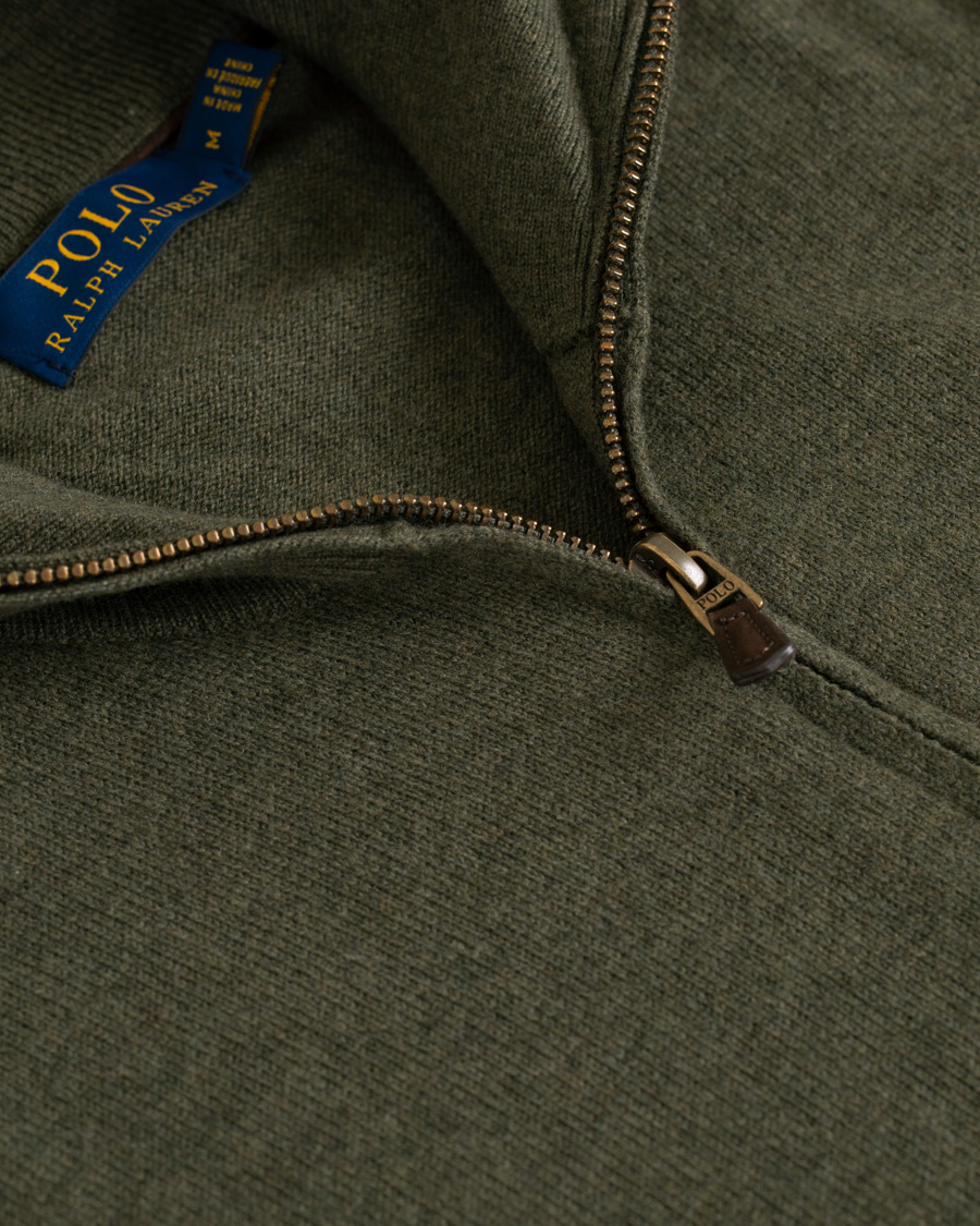Herren | Pullover | Polo Ralph Lauren | Merino Half Zip Olive