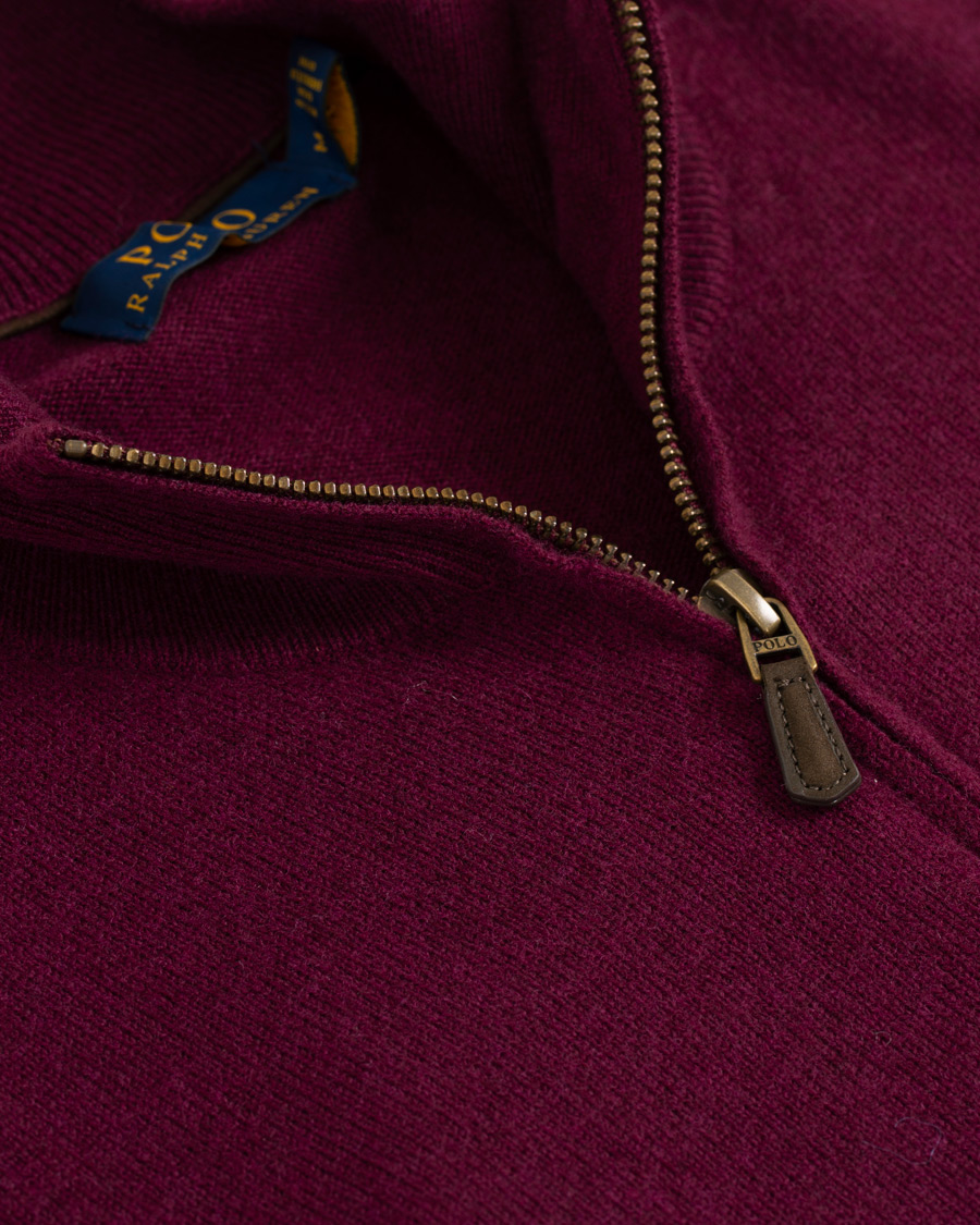 Herren | Pullover | Polo Ralph Lauren | Merino Half Zip Burgundy