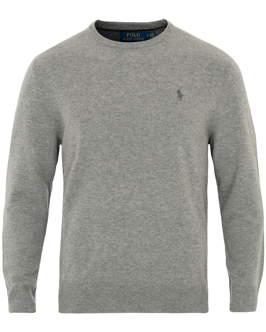 Herren | Pullover | Polo Ralph Lauren | Lambswool Crew Neck Pullover Fawn Grey Heather