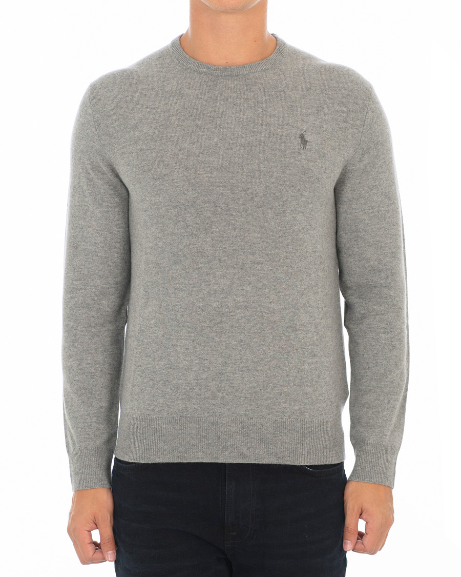 Herren | Pullover | Polo Ralph Lauren | Lambswool Crew Neck Pullover Fawn Grey Heather