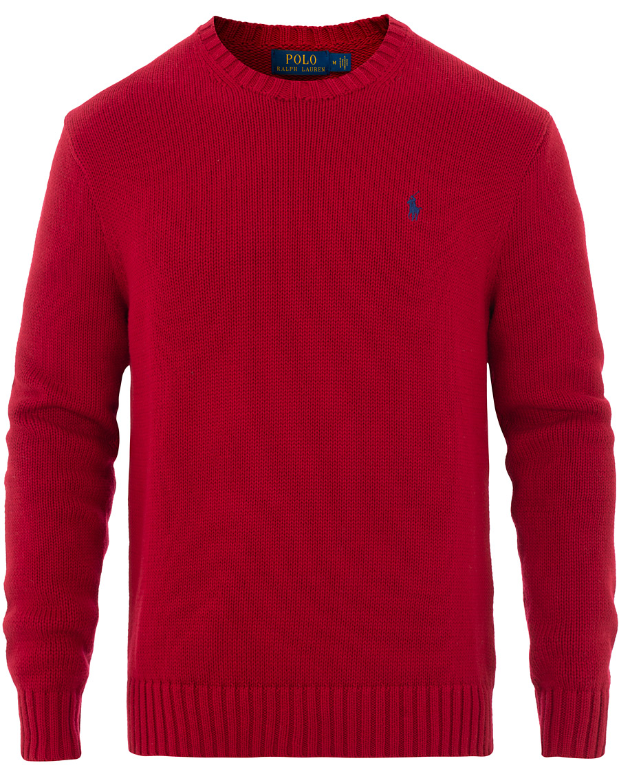 Herren | Pullover | Polo Ralph Lauren | Crispy Cotton Crew Neck Red