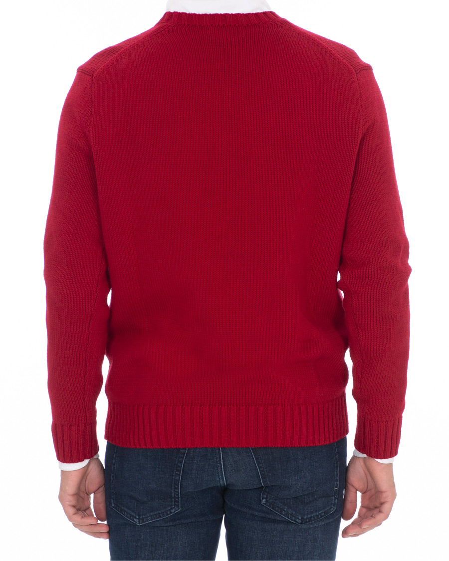 Herren | Pullover | Polo Ralph Lauren | Crispy Cotton Crew Neck Red