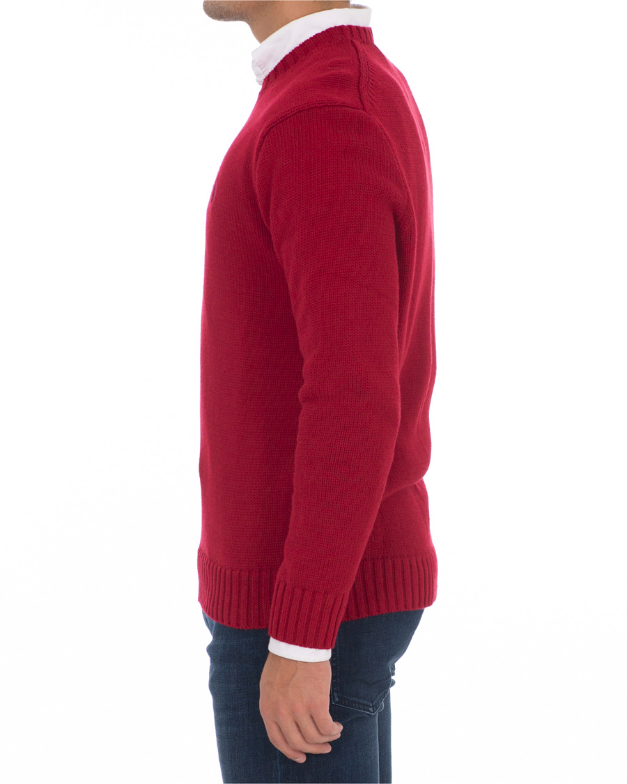 Herren | Pullover | Polo Ralph Lauren | Crispy Cotton Crew Neck Red