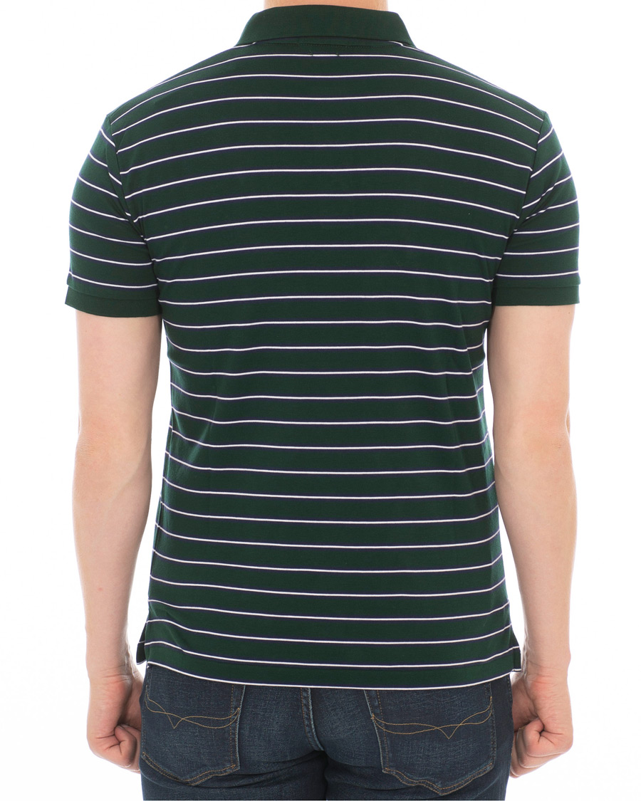 Herren | Poloshirts | Polo Ralph Lauren | Pima Luxury Stripe Polo Green/White