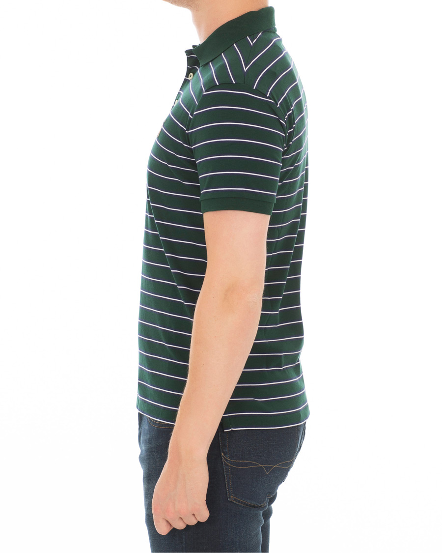 Herren | Poloshirts | Polo Ralph Lauren | Pima Luxury Stripe Polo Green/White