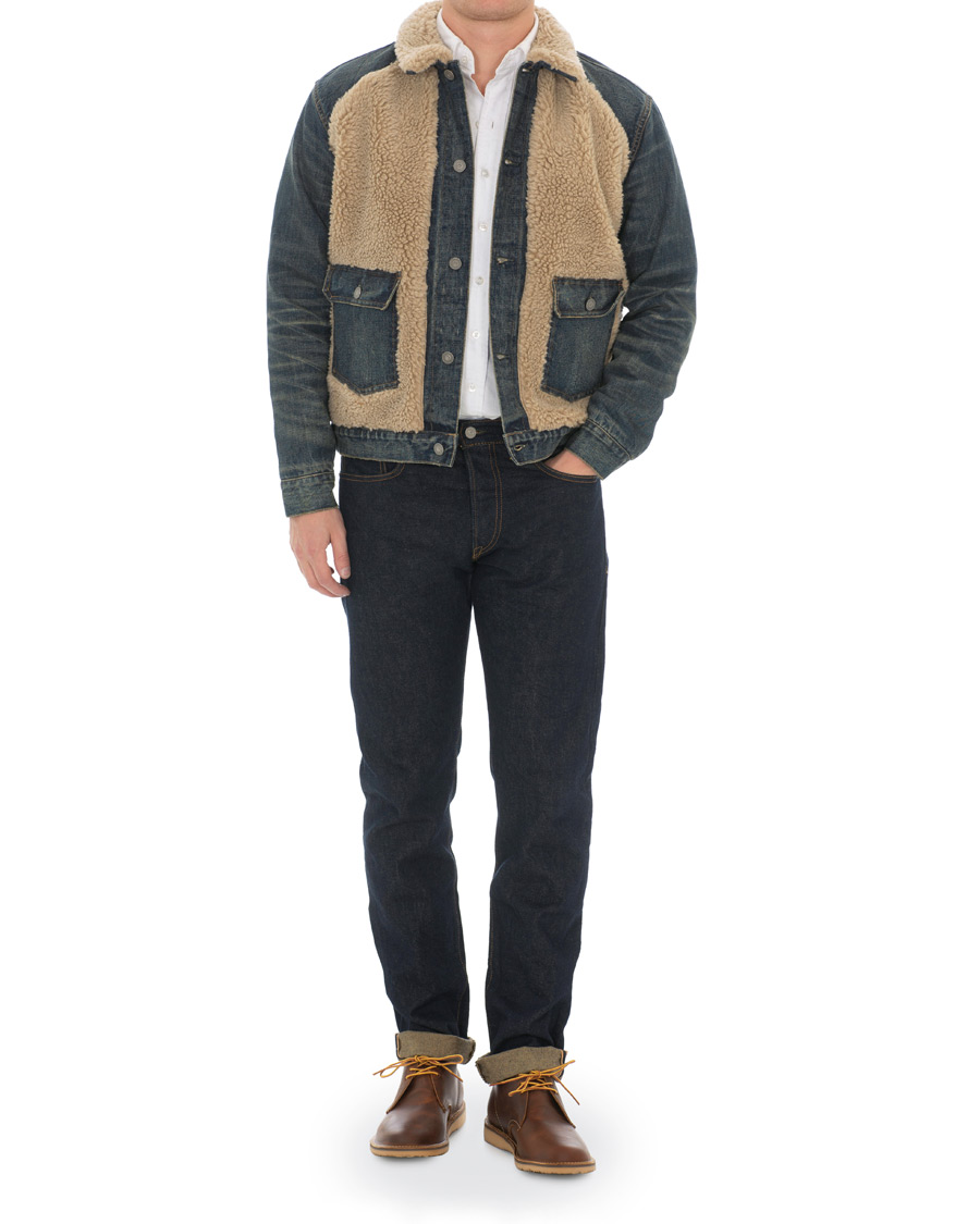 Herren | Jacken | RRL | Denim Grizzly Type I Jacket Indigo