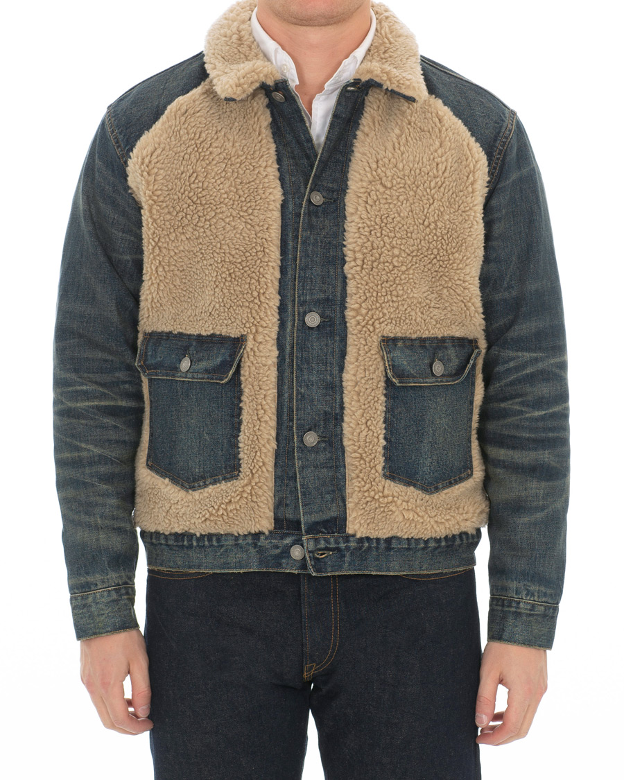 Herren | Jacken | RRL | Denim Grizzly Type I Jacket Indigo