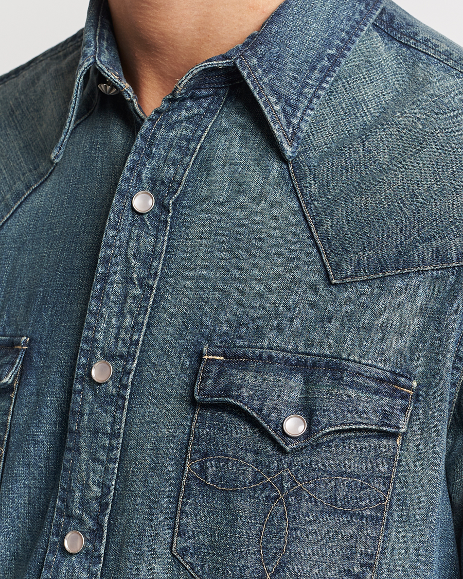 Herren | Hemden | RRL | Buffalo Western Shirt Dark Wash