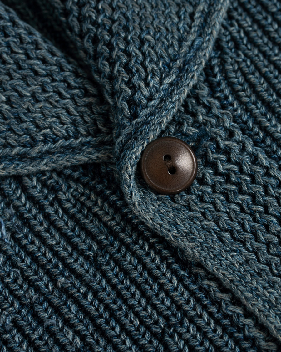 Herren | Pullover | RRL | Shawl Collar Cardigan Dark Indigo