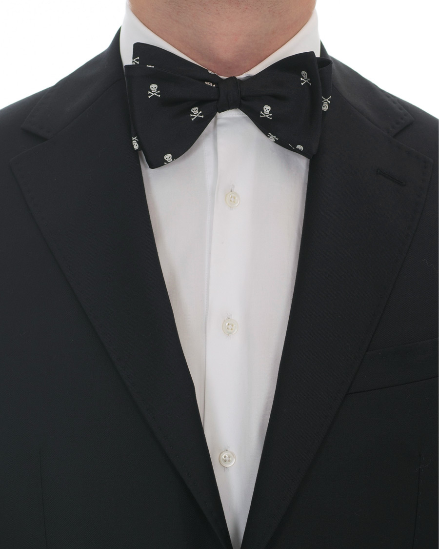 Herren | Ralph Lauren Purple Label Skull Bow Tie Black | Ralph Lauren Purple Label | Skull Bow Tie Black