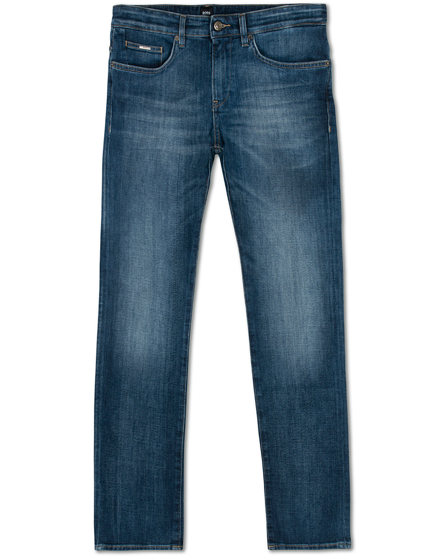 Herren | Jeans | BOSS BLACK | BOSS Delaware Stretch Candiani Jeans Blue