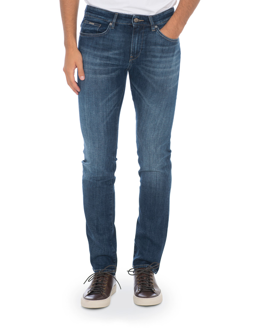 Herren | Jeans | BOSS BLACK | BOSS Delaware Stretch Candiani Jeans Blue
