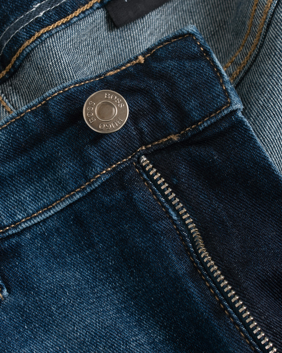 Herren | Jeans | BOSS BLACK | BOSS Delaware Stretch Candiani Jeans Blue
