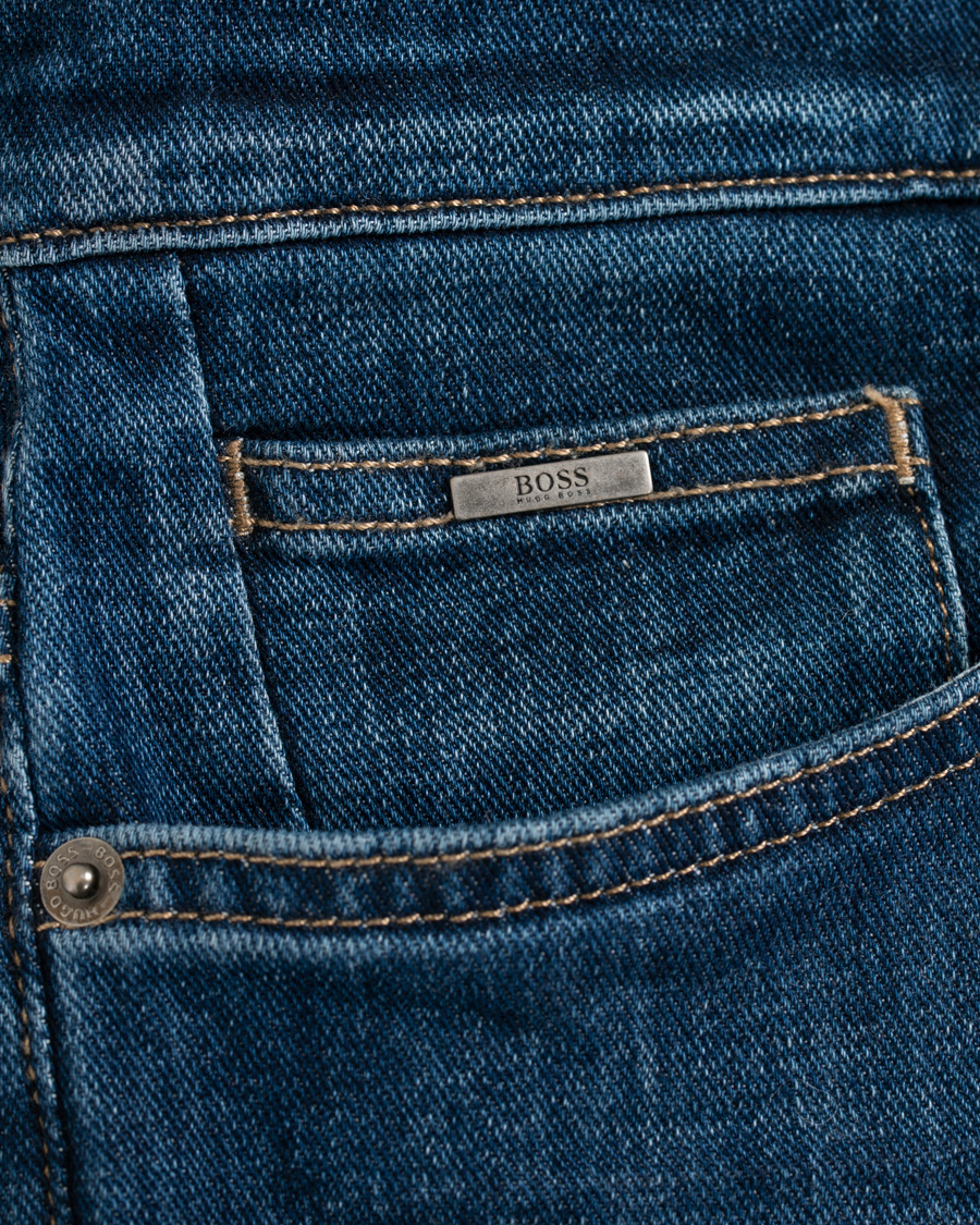 Herren | Jeans | BOSS BLACK | BOSS Delaware Stretch Candiani Jeans Blue