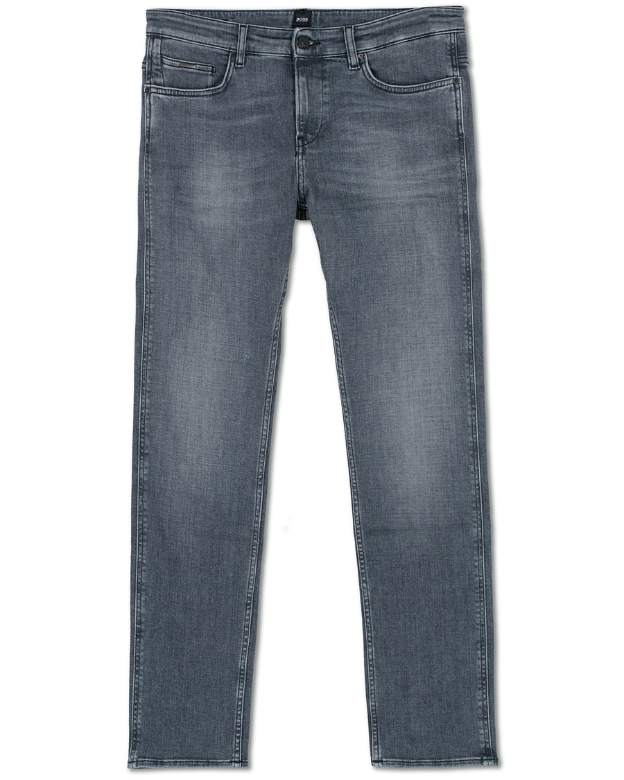 Herren | Jeans | BOSS BLACK | BOSS Delaware Stretch Candiani Jeans Grey