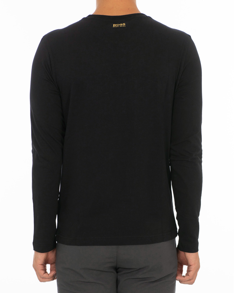 Herren | T-Shirts | BOSS GREEN | BOSS Athleisure Togn Long Sleeve Tee Black/Gold