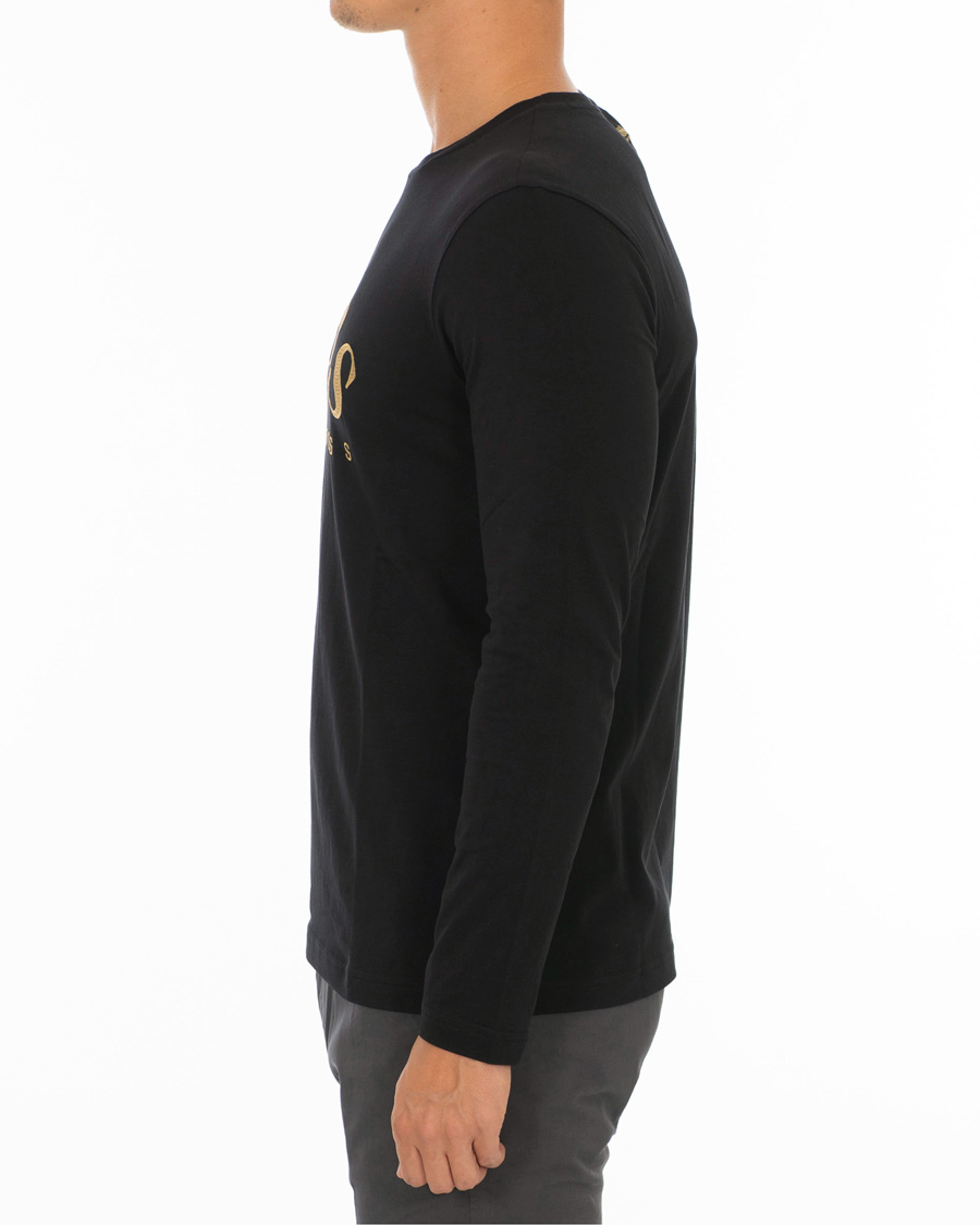 Herren | T-Shirts | BOSS GREEN | BOSS Athleisure Togn Long Sleeve Tee Black/Gold
