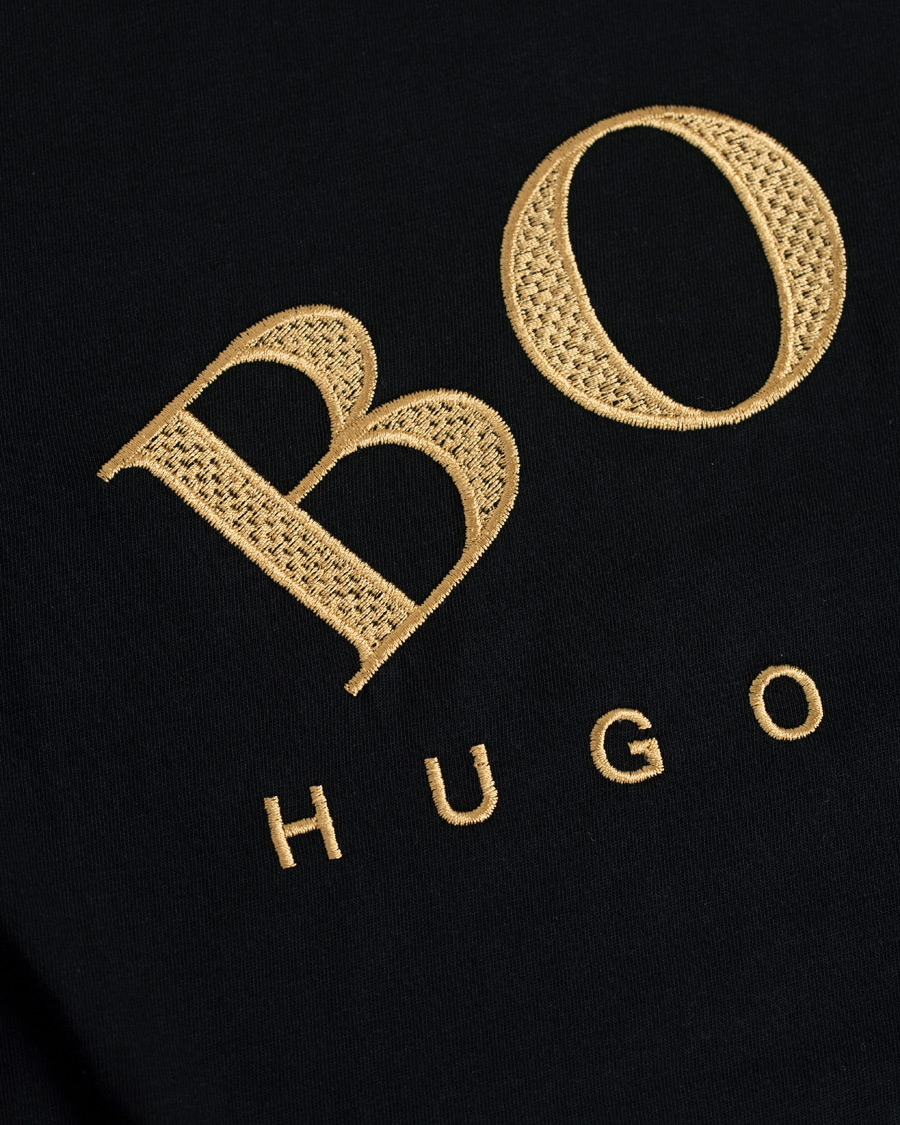 Herren | T-Shirts | BOSS GREEN | BOSS Athleisure Togn Long Sleeve Tee Black/Gold