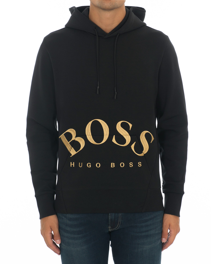 Herren | Pullover | BOSS GREEN | BOSS Athleisure Sly Hoodie Black/Gold