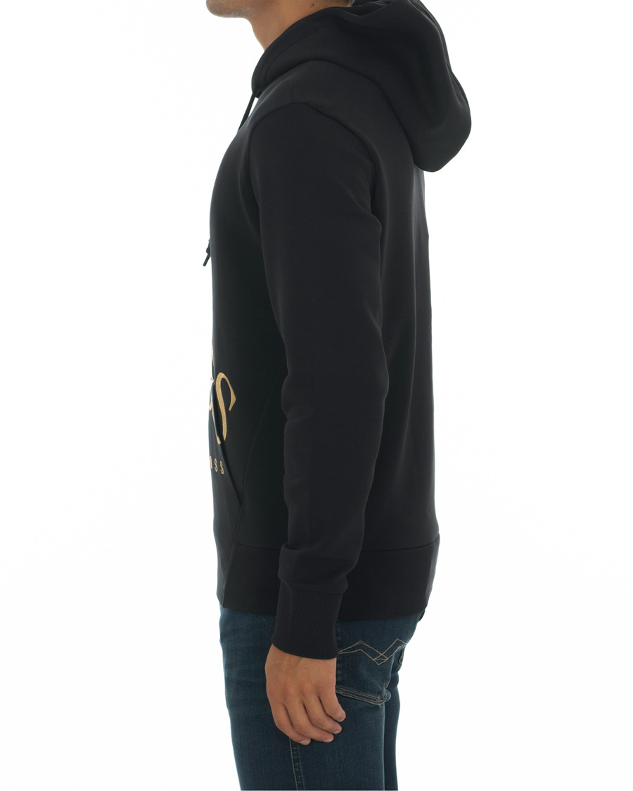 Herren | Pullover | BOSS GREEN | BOSS Athleisure Sly Hoodie Black/Gold