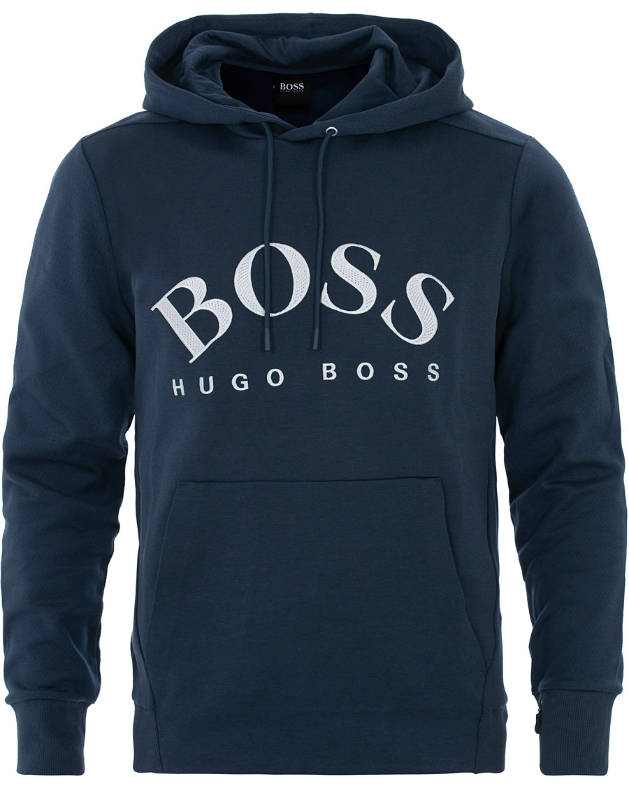 Herren | Pullover | BOSS GREEN | BOSS Athleisure Soody Hoodie Navy/Silver