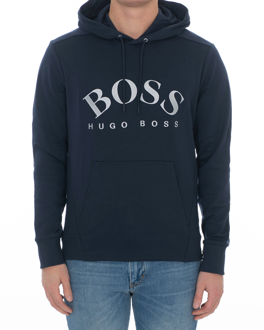Herren | Pullover | BOSS GREEN | BOSS Athleisure Soody Hoodie Navy/Silver